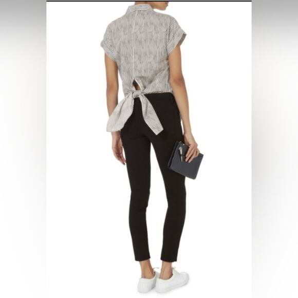 Rag and Bone Ara Tie back short sleeved blouse. Size M - Picture 3 of 10